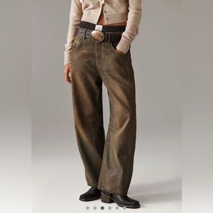 WE THE FREE GOOD LUCK BARREL COATED JEANS SIZE 28